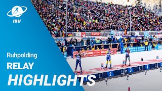 World Cup 2324 Ruhpolding Women Relay Highlights [upl. by Ggerk]