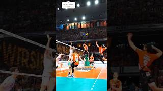 🥇Volleyball spike volleyball full of force 💪firegame volleyball volybal olympics paris 2024 [upl. by Vaish]