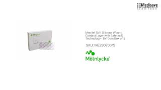 Mepitel Soft Silicone Wound Contact Layer with Safetac Technology 8x10cm Box of 5 ME290700 5 1920x10 [upl. by Annola]