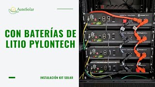 Instalación Kit Solar Aislada con Baterías de Litio Pylontech [upl. by Hugues890]