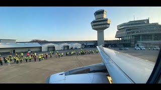 Last take off from Berlin Tegel Airport  flight AF1235  passenger view [upl. by Amron]