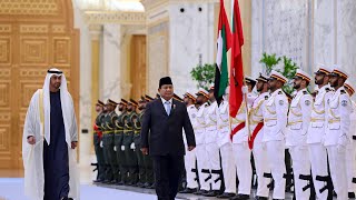 Presiden Prabowo Disambut Upacara Kenegaraan di Qasr Al Watn Abu Dhabi 23 November 2024 [upl. by Emelina]