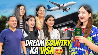 Dream Country Ka Visa Mill Gaya🤩✈️Ghar Waly Khushi Sy Excited😍Sistrology [upl. by Ennasirk]