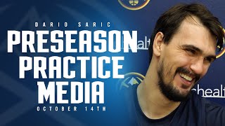 Dario Šarić Post Practice Media 🎙  Denver Nuggets Preseason [upl. by Aiset]