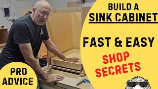 BUILD A SINK CABINET THE EASY WAY IN NO TIME YOU CAN BUILD A SIMPLE CABINET [upl. by Lebiram]