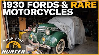 Time To Downsize After A Lifetime of Collecting Old Fords amp Rare Motorcycles  Barn Find Hunter [upl. by Mackoff]