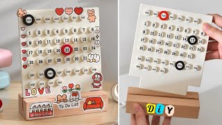 DIY Manual Desk Calendar at Home  How to Make a Cute Manual Calendar [upl. by Martha]