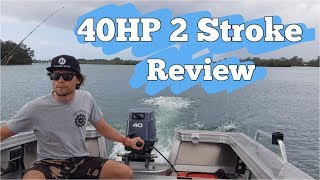 2019 New Yamaha 40 HP 2 Stroke Power Tinny Review [upl. by Eornom]