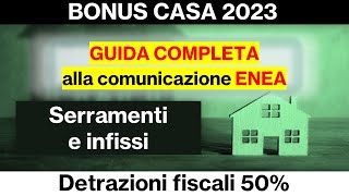 Bonus Casa 50  Nuove Finestre [upl. by Ymmij]