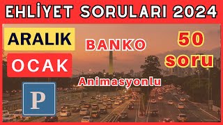 EHLİYET SINAV SORULARI 2023 ARALIK 2024 OCAK EHLİYET ÇIKMIŞ SORULAR [upl. by Ennaisoj]