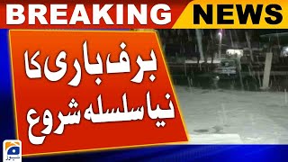 Weather Updates  Snowfall started in Ziarat Valley of Balochistan  Geo News [upl. by Hisbe]