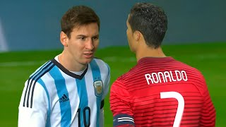 When Cristiano Ronaldo Meets Lionel Messi for the First Time at National Level [upl. by Naxela728]