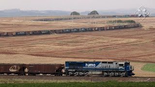 Trens nas Curvas da Ferrovia no Paraná [upl. by Ahsai]