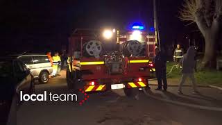 Incendio boschivo a Tradate intervengono i vigili del fuoco e la protezione civile [upl. by Fiora]