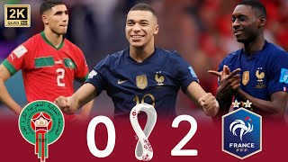 Full Highlights quotFrance 20 Moroccoquot France qualifies for the final 🔥 • R4 World Cup 2022  2K [upl. by Aicekal]