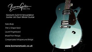 Gretsch G2210 Streamliner Junior Jet Gun Metal Guitar [upl. by Deedee978]