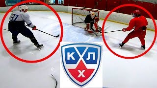 Pavel Barber VS 2 KHL Players  2 on 2 GoPro Hockey [upl. by Dnarb]