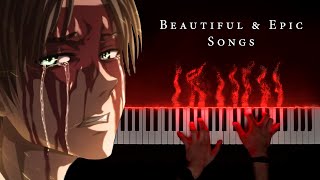 Top 5 Beautiful amp Epic Attack on Titan Songs [upl. by Tavia]