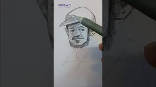 Drawing Man with Cap shorts art pencildrawing [upl. by Alaj]