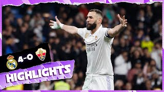 Real Madrid 40 Elche CF  HIGHLIGHTS  LaLiga 202223 [upl. by Jacintha]