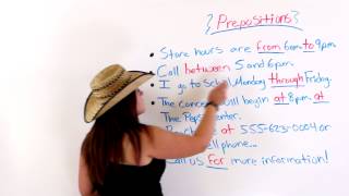 ESL Lesson Using Prepositions In English [upl. by Brouwer]