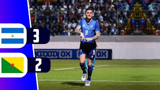 NICARAGUA VENCE 3  2 A GUAYANA FRANCESA POR LA CONCACAF NATIONS LEAGUE  REY DEPORTIVO [upl. by Yznel]