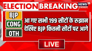 Rajasthan Election Result 2023 Live  राजस्थान में आ गए सभी 199 सीटों के रुझान । BJP । Congress [upl. by Lunn]