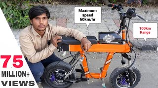 How To Make Mini Electric Motorcycle At Home  DIY PROJECT  Beginners Guide  Creative science [upl. by Lenra]