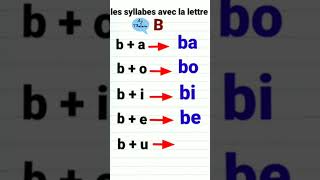 Les syllabes avec la lettre B [upl. by Lloyd]