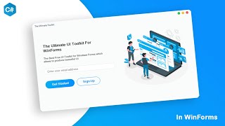The Free Ultimate UI Design Tool for Windows Forms  C Tutorial [upl. by Eleanora]