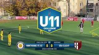 Montrouge FC 92  USA Clichy  Challenge U11 IDF [upl. by Khosrow618]