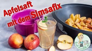 Apfelsaft im Simsafix Entsaftermodul für den Thermomix TM31 TM5 TM6 ampTM friend [upl. by Urban4]