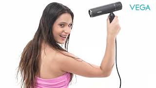 Upgrade Your Hair Drying With The Vega Style Pro 1600W Hair Dryer VHDH 34 Fast amp Precise Styling [upl. by Aikit]