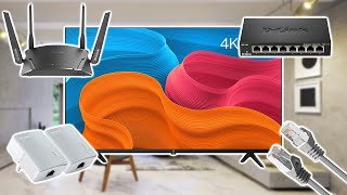 How to Connect A Smart TV to the Internet using WiFi Wired Ethernet Powerline and More [upl. by Dietz]