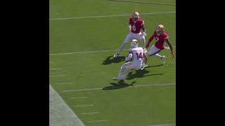 Michael Wilson catches for a 37yard Gain vs San Francisco 49ers [upl. by Marlowe]