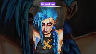 Jinx💙 from Arcane ✨shorts art youtubeshorts trendingshorts [upl. by Steck]