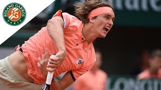 Alexander Zverev vs Damir Dzumhur  Round 3 Highlights I RolandGarros 2018 [upl. by Kitti]