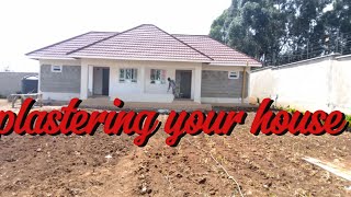 construction in kenyaeasy way of plastering your house dont miss [upl. by Pelson816]