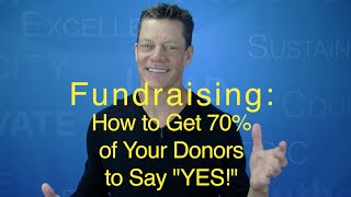 Fundraising Asks How to Get 70 of Donors to say quotYesquot Tom Iselin [upl. by Yalcrab92]