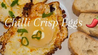 Chilli Crisps Eggs eggs Chillicrisps  recipe cooking [upl. by Hildegard]