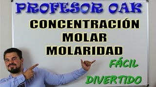 MOLARIDAD CONCENTRACIÓN MOLAR 😲 SER un GENIO SIN ESTUDIAR 👌 en 5 MINUTOS 💪 PROFESOR OAK [upl. by Lepley]