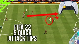 FIFA 22  5 BEST ATTACKING TIPS TO INSTANTLY IMPROVE amp SCORE MORE GOALS [upl. by Kunz]