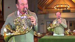 Waldhorn Intonation und Korrektur per Hand Engelbert Schmid Horns [upl. by Iraam]