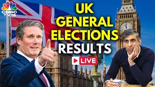 UK General Elections Results LIVE Labour Party Landslide Victory in UK Polls  Keir Starmer  N18G [upl. by Aivatahs522]