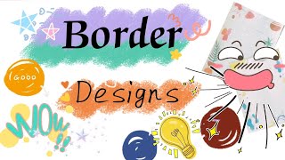 Border design  aesthetic border designs  Diary design  Journal  Page designs decorating [upl. by Odey214]