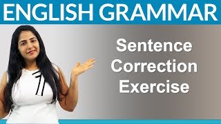 Find 10 Mistakes  English Sentence Correction Exercise [upl. by Gretta]