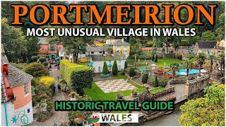 PORTMEIRION VILLAGE  A TASTE OF ITALY IN NORTH WALES  Portmeirion Village Tour and History [upl. by Ingraham]