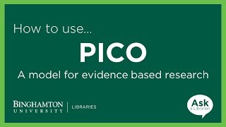 PICO A Model for Evidence Based Research [upl. by Tolkan337]