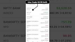 Live hedging trade  What if we buy Both Call And Put  hedging bullmarket [upl. by Adniled]