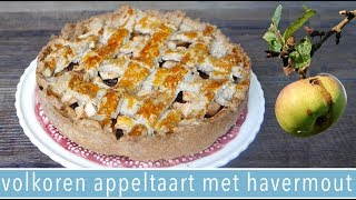 Volkoren appeltaart met havermout  RENSKE VISSER GEWICHTSCONSULENT [upl. by Ahtimat]